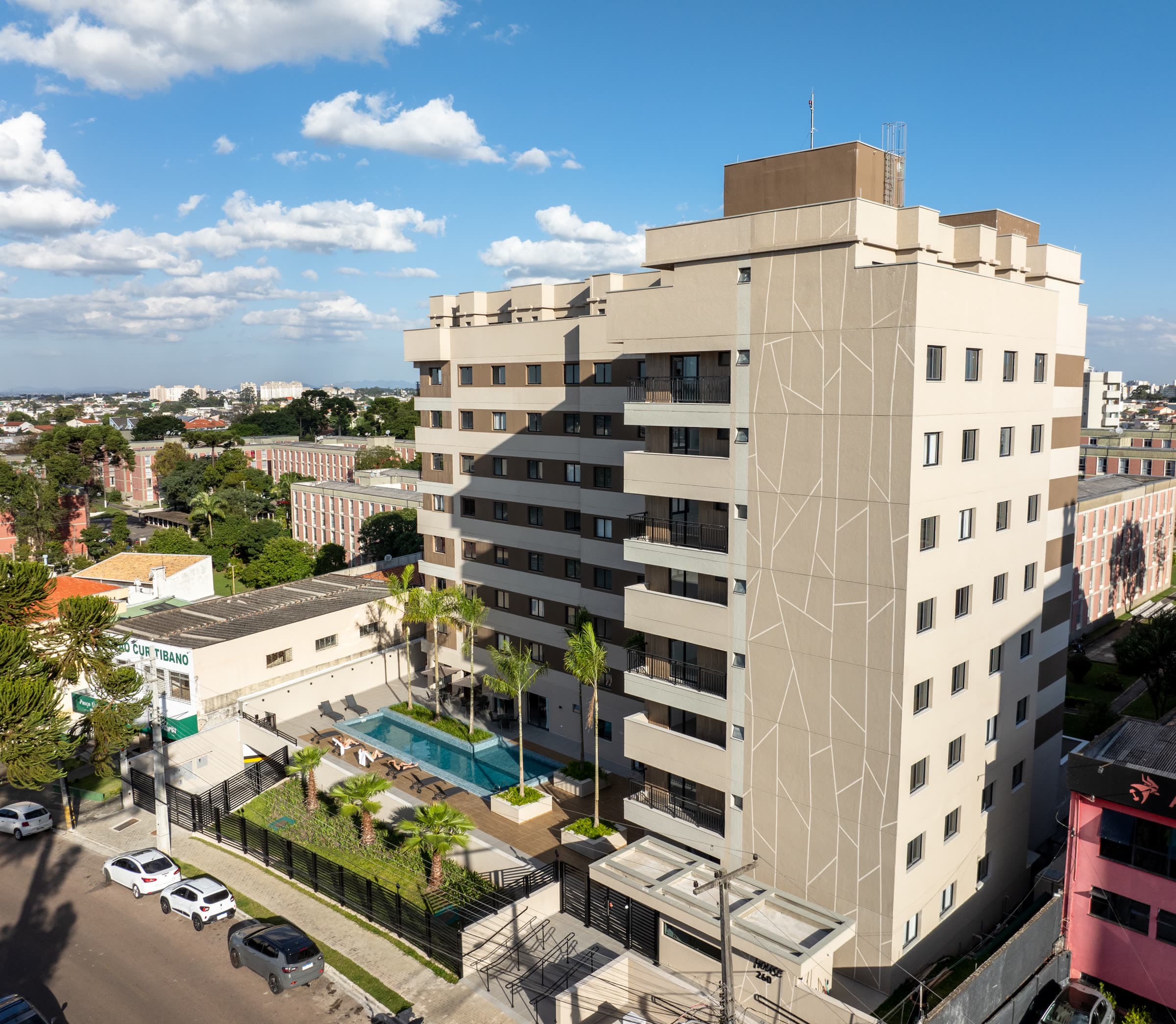 Drone HDR · vista panorâmica do edifício