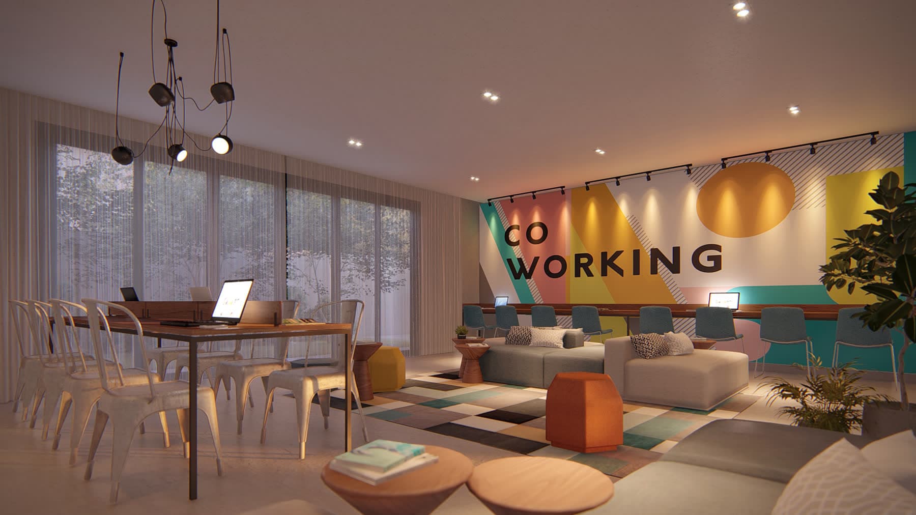 Coworking · render do projeto